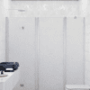 Alcove shower screen Hietakari Infinia 246, aluminium frame, Chinchilla patterned glass Alcove shower screen Hietakari Infinia 246, aluminium frame, Chinchilla patterned glass