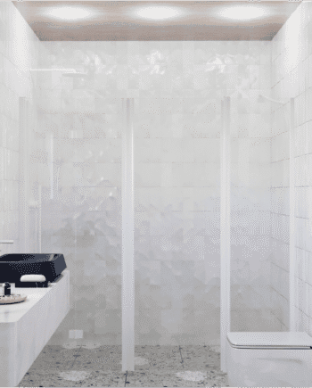 Alcove shower screen Hietakari Infinia 246, folding door + hinged door with fixed part