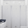 Alcove shower screen Hietakari Infinia 247, aluminium frame, Chinchilla patterned glass Alcove shower screen Hietakari Infinia 247, aluminium frame, Chinchilla patterned glass