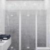 Alcove shower screen Hietakari Infinia 247, white frame, grey tinted glass Alcove shower screen Hietakari Infinia 247, white frame, grey tinted glass