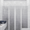 Alcove shower screen Hietakari Infinia 248, white frame, grey tinted glass Alcove shower screen Hietakari Infinia 248, white frame, grey tinted glass