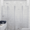 Alcove shower screen Hietakari Infinia 249, aluminium frame, clear glass Alcove shower screen Hietakari Infinia 249, hinged door with fixed part + folding door with fixed part – 4