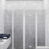 Alcove shower screen Hietakari Infinia 249, white frame, grey tinted glass Alcove shower screen Hietakari Infinia 249, white frame, grey tinted glass