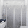 Alcove shower screen Hietakari Infinia 250, aluminium frame, grey tinted glass Alcove shower screen Hietakari Infinia 250, aluminium frame, grey tinted glass