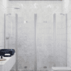 Alcove shower screen Hietakari Infinia 250, aluminium frame, clear glass Alcove shower screen Hietakari Infinia 250, folding door with fixed part + folding door with fixed part – 4