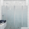 Alcove shower screen Hietakari Infinia 250, aluminium frame, satin frosted glass Alcove shower screen Hietakari Infinia 250, aluminium frame, satin frosted glass