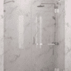 Alcove shower screen Hietakari Vetro 523, chrome fittings, clear glass Alcove shower screen Hietakari Vetro 523, chrome fittings, clear glass