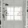 Alcove shower screen Hietakari Vetro 531, chrome fittings, clear glass