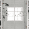 Alcove shower screen Hietakari Vetro 531, Mocha fittings, clear glass