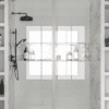 Alcove shower screen Hietakari Vetro 531, Sand fittings, clear glass