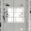 Alcove shower screen Hietakari Vetro 533, chrome fittings, clear glass Alcove shower screen Hietakari Vetro 533, chrome fittings, clear glass