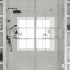 Alcove shower screen Hietakari Vetro 535, chrome fittings, clear glass Alcove shower screen Hietakari Vetro 535, chrome fittings, clear glass
