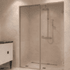 Alcove shower screen Hietakari Vetro 549, chrome fittings, clear glass Alcove shower screen Hietakari Vetro 549, chrome fittings, clear glass