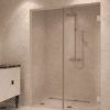 Alcove shower screen Hietakari Vetro 549, Sand fittings, clear glass Alcove shower screen Hietakari Vetro 549, Sand fittings, clear glass