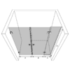 Alcove shower screen Hietakari Vetro 555 – 3D drawing