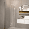 Curved hinged shower door Hietakari Forma 306 – 4