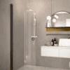 Curved hinged shower door Hietakari Forma 306 – 8