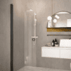Curved hinged shower door Hietakari Forma 306 – 5