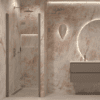 Folding shower door with wall magnet Hietakari Forma 383 – view 8 Folding shower door with wall magnet Hietakari Forma 383 – 8