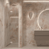 Folding shower door with wall magnet Hietakari Forma 383 Folding shower door with wall magnet Hietakari Forma 383
