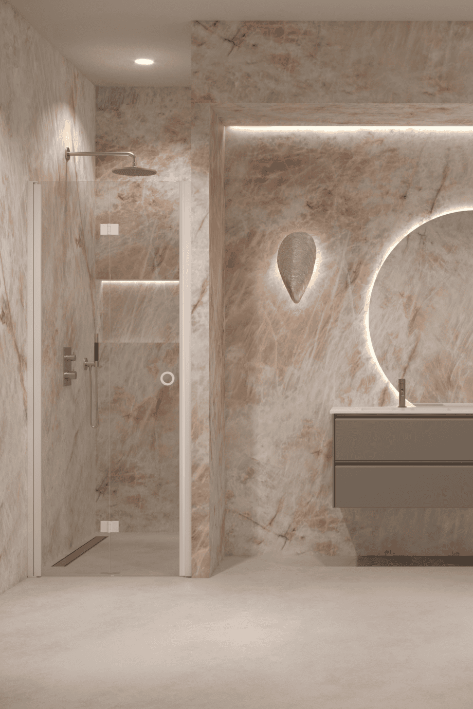 Folding shower door with wall magnet Hietakari Forma 383 Folding shower door with wall magnet Hietakari Forma 383