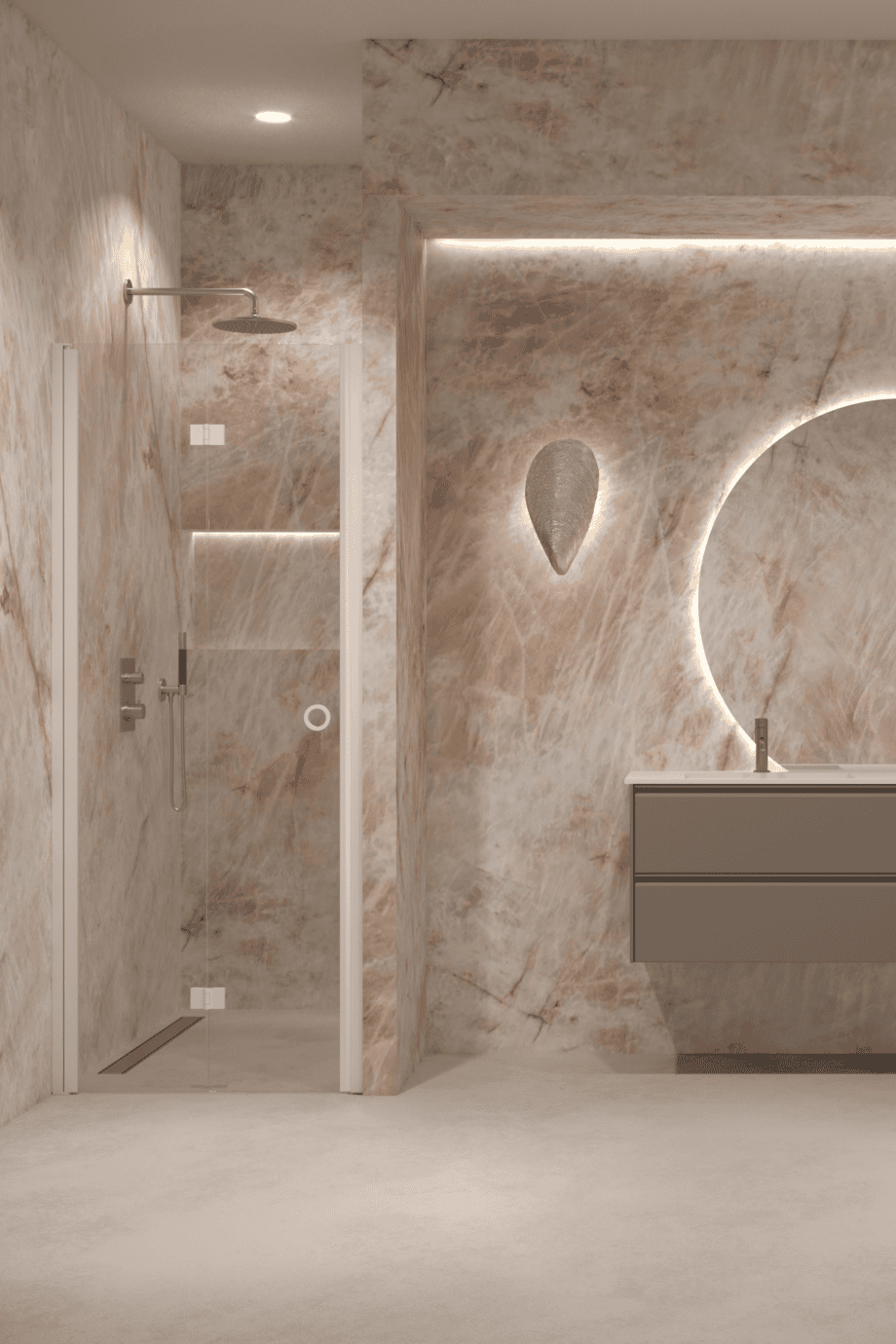 Folding shower door with wall magnet Hietakari Forma 383, white frame, super bright glass Folding shower door with wall magnet Hietakari Forma 383, white frame, super bright glass