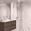 Hinged shower door Hietakari Vetro 512, chrome fittings, super bright glass