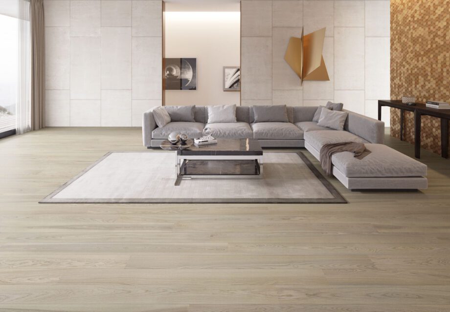Engineered Ash Flooring Esta Elegant Sandstone Original 160 mm extra matt lacquered – close-up Engineered Ash Flooring Esta Elegant Sandstone Original 160 mm extra matt lacquered – 3