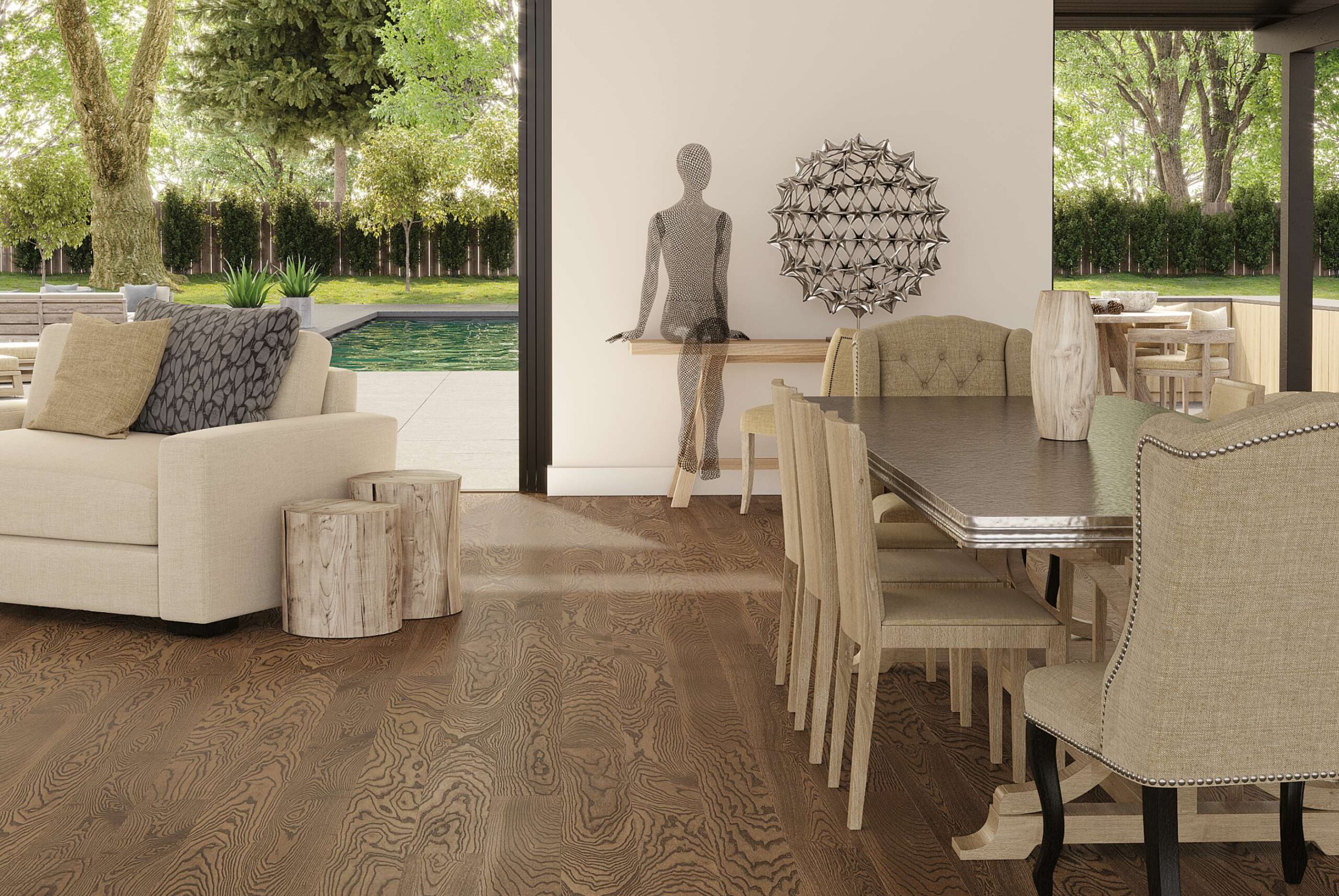 Engineered Ash Flooring Esta Elegant Walnut Colour extra matt lacquered – 3