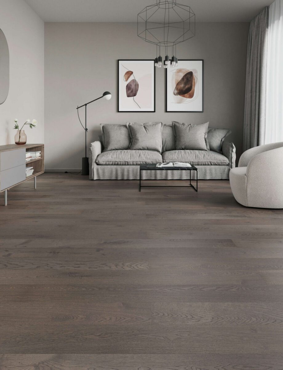 Engineered Oak Flooring Esta Village Grey extra matt lacquered – close-up Engineered Oak Flooring Esta Village Grey extra matt lacquered – 3