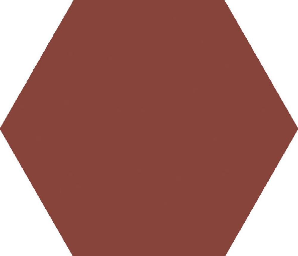 Kuusnurkne portselanplaat Dune Exa Garnet, 15x17 cm, 8 mm, granaatpunane, R10