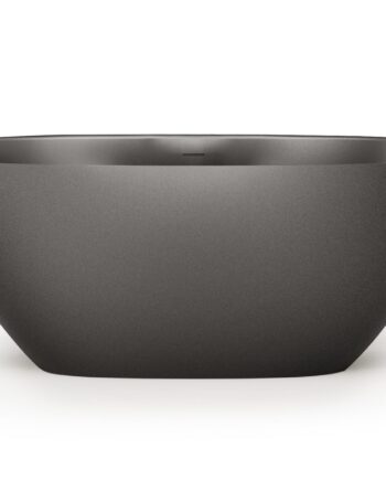 Freestanding Bath PAA PERLA 160 160x75 cm, Black Graphite