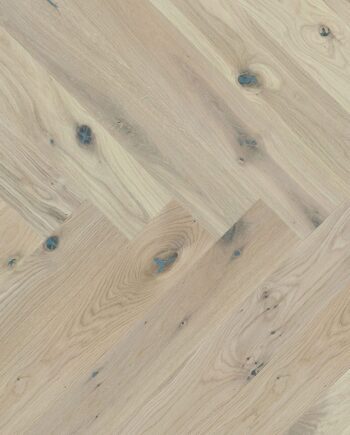Herringbone flooring Oak Crema Country beveled brushed oiled