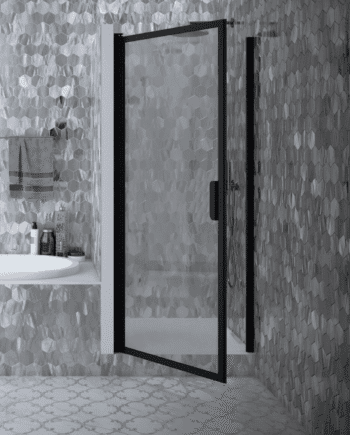 Hinged shower door with wall magnet Hietakari Bläk 788 New York