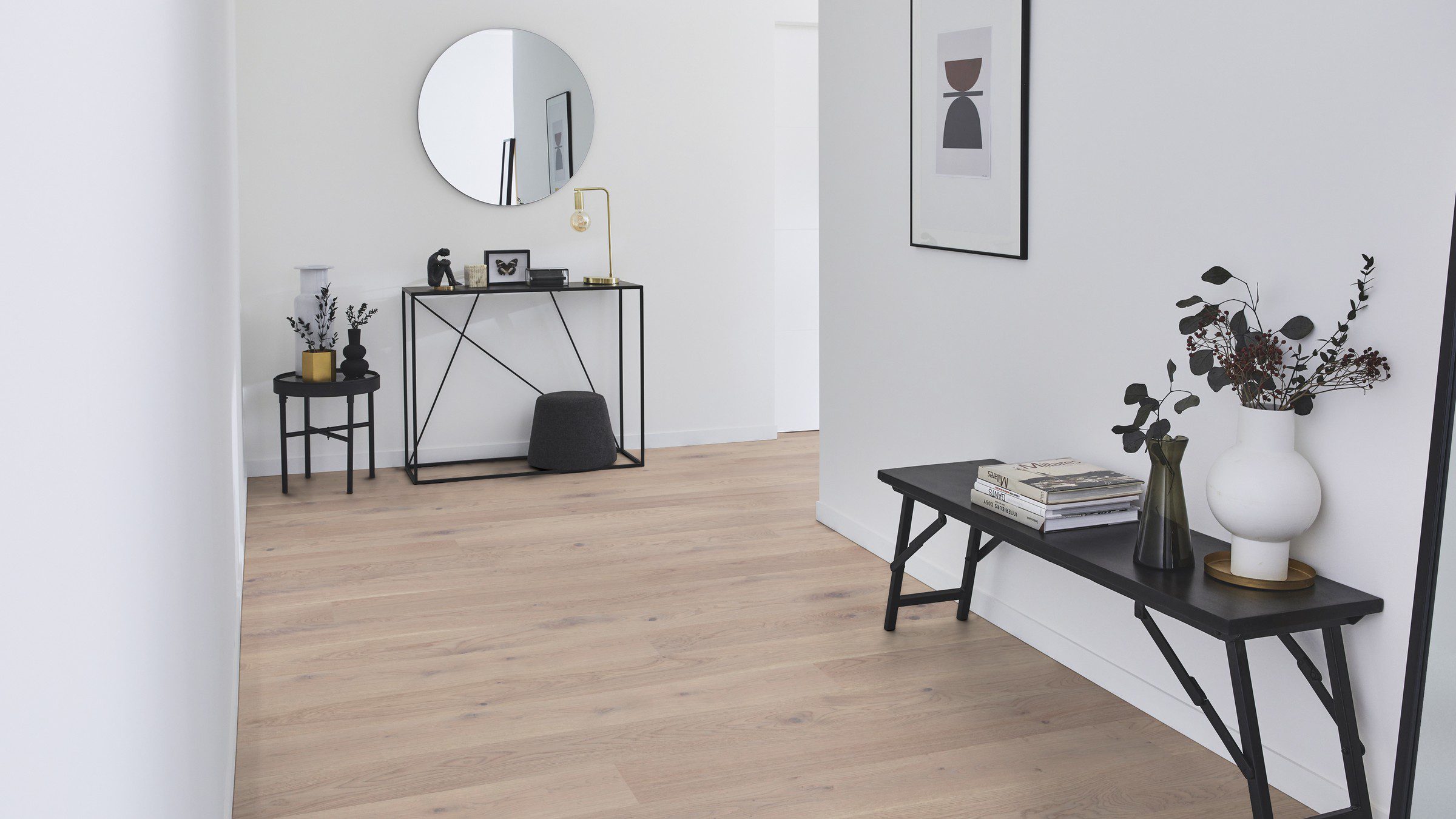 Tammeparkett Tarkett Grace Grey Chiffon Plank esikus