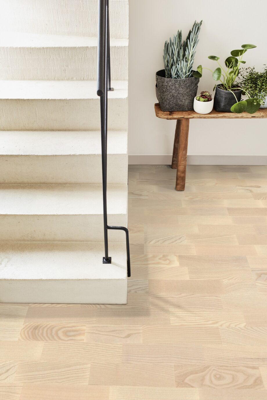 Saareparkett Tarkett Shade Linen White TreS esikus
