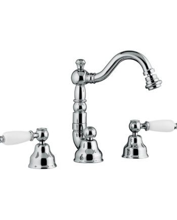 Three-hole bidet mixer Emmevi Decò Ceramic 121644 with pop-up waste