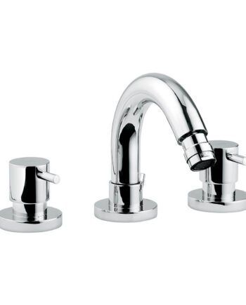 Three-hole bidet mixer Emmevi Piper 45034 with pop-up waste