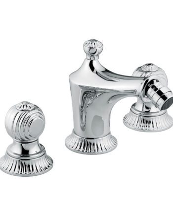 Three-hole bidet mixer Emmevi The One Cloe 98044 with pop-up waste