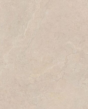 Large-format thin stone-effect porcelain slab Tau Dorset Linen, 160x160 cm, 7.8 mm, linen beige, rectified