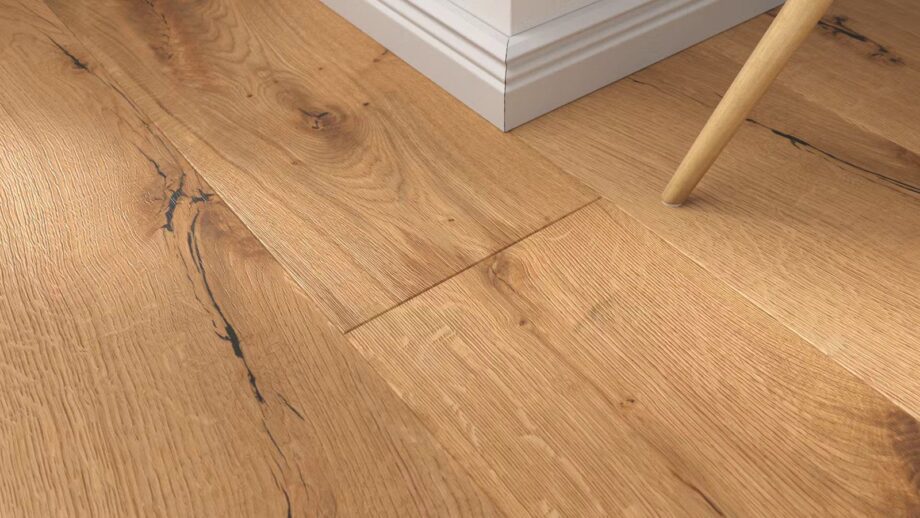 Parquet Floor Oak Markant 1-strip bevelled brushed oiled 189 mm – view 2 Parquet Floor Oak Markant 1-strip bevelled brushed oiled 189 mm – 2