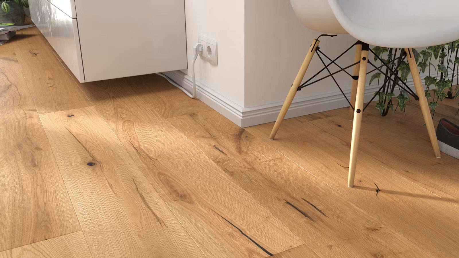 Parquet Floor Oak Markant 1-strip bevelled brushed oiled 189 mm – 4