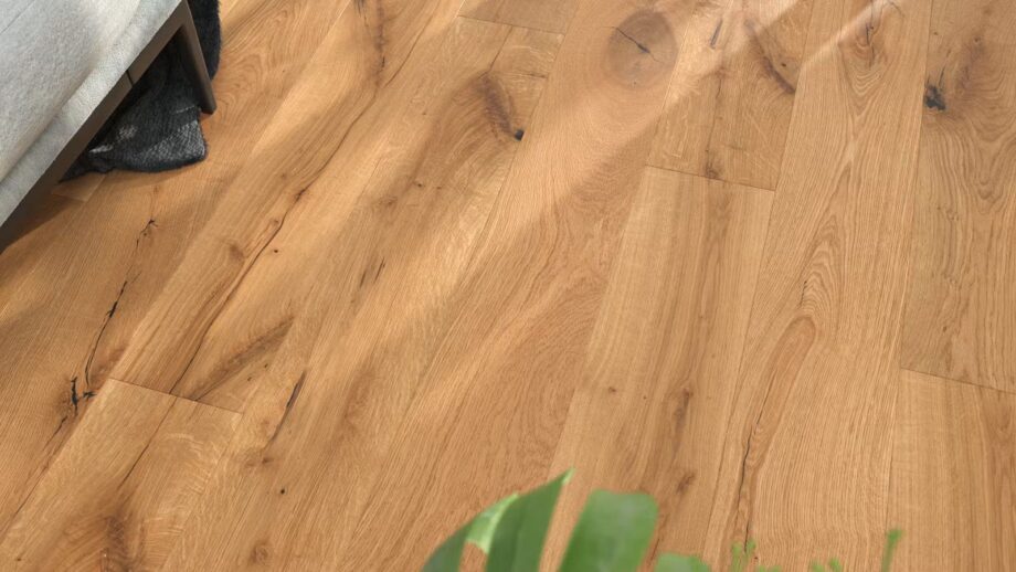Parquet Floor Oak Markant 1-strip bevelled brushed oiled 189 mm – view 5 Parquet Floor Oak Markant 1-strip bevelled brushed oiled 189 mm – 5