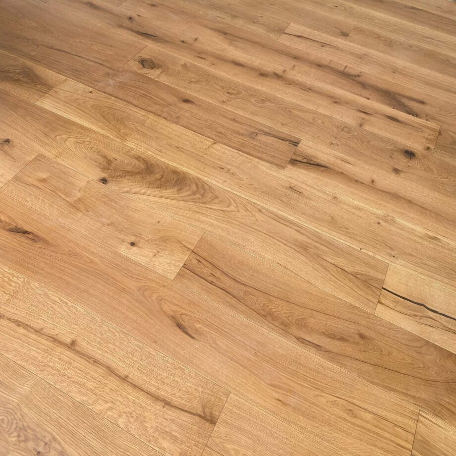 Parquet Floor Oak Markant 1-strip bevelled brushed oiled 189 mm – view 7 Parquet Floor Oak Markant 1-strip bevelled brushed oiled 189 mm – 7