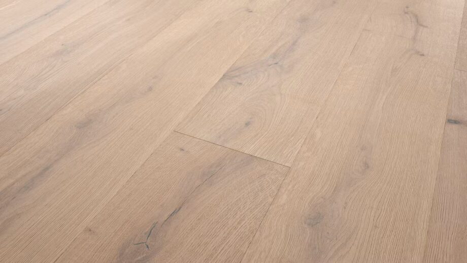 Parquet floor Oak Rustical 1-strip 4 sides beveled brushed white oiled – 5