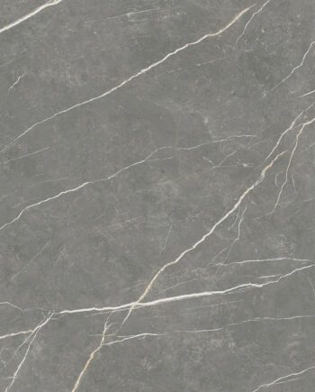 Marble-effect matt porcelain floor tile Tau Elite Graphite, 120x120 cm, 9 mm, graphite grey, R10, rectified