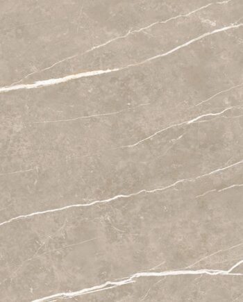 Marble-effect matt porcelain floor tile Tau Elite Greige, 60x120 cm, 10.5 mm, greige, R10, rectified