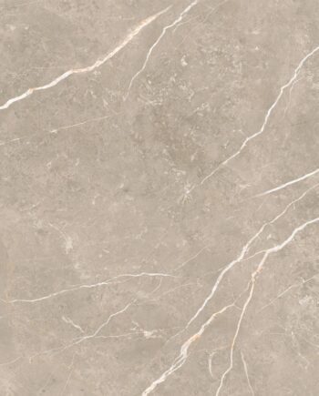 Marble-effect matt porcelain floor tile Tau Elite Greige, 60x60 cm, 9 mm, greige, R10, rectified
