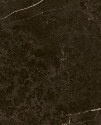 Marble-effect matt porcelain wall tile Tau Elite Black, 9x30 cm, black, rectified