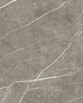 Marble-effect polished porcelain floor tile Tau Elite Graphite Pol, 120x120 cm, 9 mm, graphite grey, rectified
